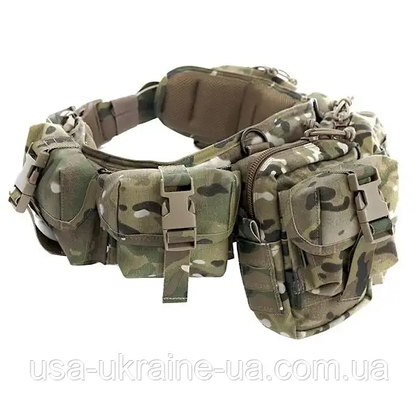 Бойовий пояс із підсумками  Warrior Assault Systems PLB .338 Sniper Belt MultiCam