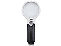 Лупа со светодиодной подсветкой 3X 45X Magnifying Glass Хіт продажу!