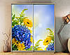 Наклейка на шафу-купе 220 х 60 см на 2 двері польові квіти (БП_а_fl10632), фото 6
