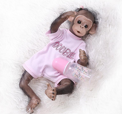 Мавпа реборн, лялька реборн мавпочка. Арт.(01392)