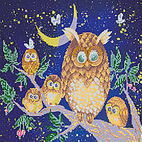 Ночные птицы Схема для вышивания бисером на натуральном художественном холсте Абрис Арт AC-283