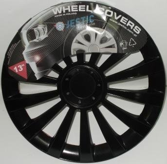 Автомобільні ковпаки JESTIC R14 "Meredian" BLACK. Ковпаки на диски/Колпаки на колеса, фото 1