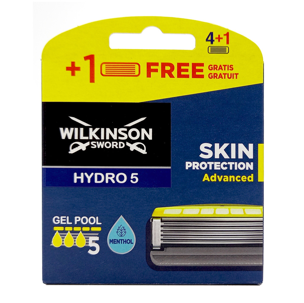 Змінні касети для гоління Wilkinson Sword Hydro 5 Skin Protection Advanced (4+1 шт.) 019891