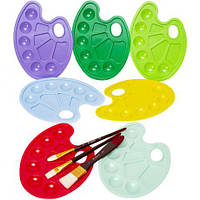 Від 10 шт. Палітра пластикова перламутрова  на 10 кольорів купити дешево оптом в інтернет-магазині