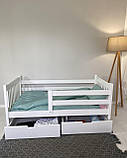 Підліткове ліжко Taddy з ящиком колір білий, фото 2