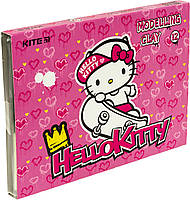 Пластилін "Kite" Hello Kitty 12 кольор. 240гр воск. №HK22-1086(48)