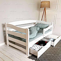 Ліжко AFINA з шухлядами 160*80 см (бук) біле