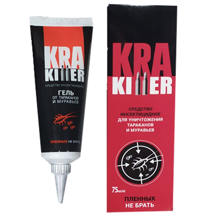 Гель Kra Killer 75 мл від тарганів та мурах (Професійна дезінфекція)