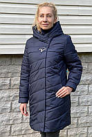Весенне-осенняя куртка АМАНДА прямого кроя Большие размеры 50,52,54,56,58,60 54