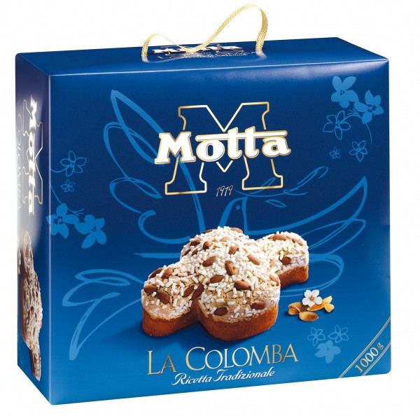 Італійські кулічі (панеттоне) Motta La Colomba з цільним мигдалем 750 г.