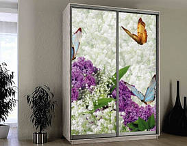 Наклейка на шафу-купе 220 х 60 см на 2 двері Весна (БП_а_fl11864), фото 3