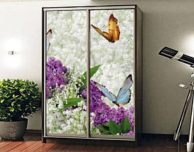 Наклейка на шафу-купе 220 х 60 см на 2 двері Весна (БП_а_fl11864), фото 4