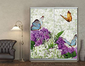 Наклейка на шафу-купе 220 х 60 см на 2 двері Весна (БП_а_fl11864), фото 5