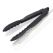 Щипці кухонні KitchenWare металеві чорні 22 см, фото 6