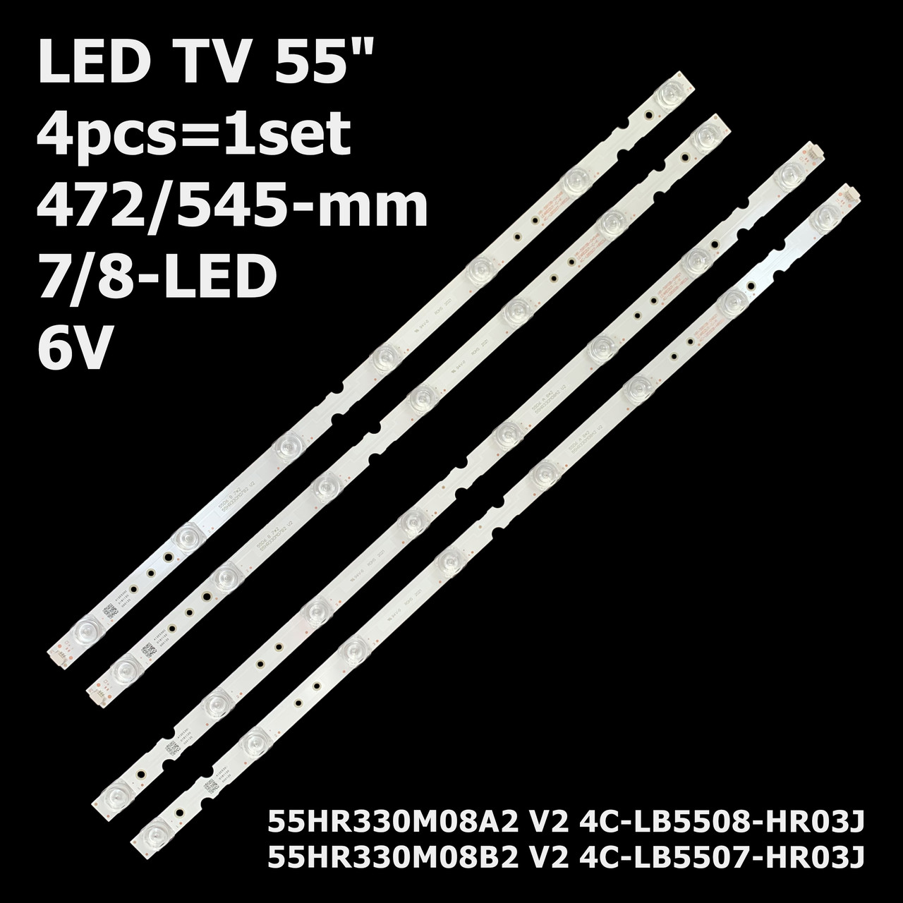 Striscia LED Retroilluminazione Per TV 55 Pollici - Ricambio Per Modelli 55S423, 55S425, 55DP600 E Altri - Foto 10