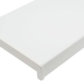 Підоконник пвх Rif (риф) білий матовий гладкий 150