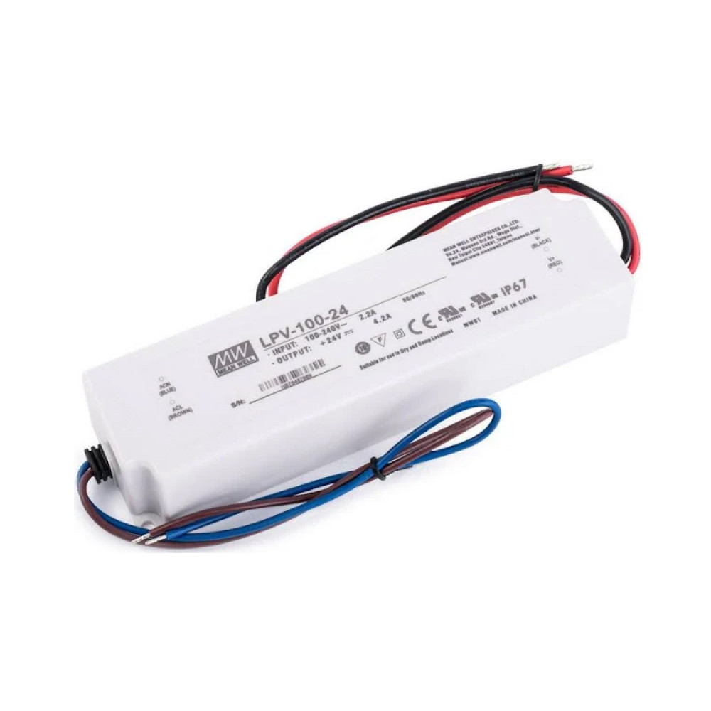 Блок Питания MEAN WELL 12В 100 Вт IP67 LPV-100-12 3223 — Купить ...