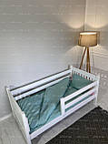 Ліжко AFINA 160*80 см (бук), фарбоване в білий колір, фото 5
