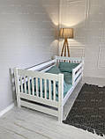 Ліжко AFINA 190*80 см (бук), фарбоване в білий колір, фото 4