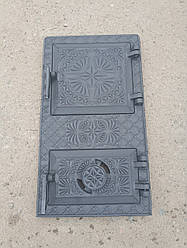 Дверцята спарені чавунні 500*290 мм "ВК" (з піддувом)