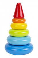 Пірамідка ТехноК 6863 видувна наконечник 5 кілець дитяча розвиваюча пластикова іграшка для дітей