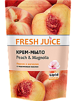 Рідке крем-мило дой-пак Peach&Magnolia 460 мл Fresh Juice