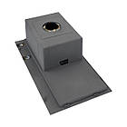 Мийка для кухні PLATINUM з нержавіючої сталі 780x430мм прямокутна 3мм чорна PLS-A32275, фото 5