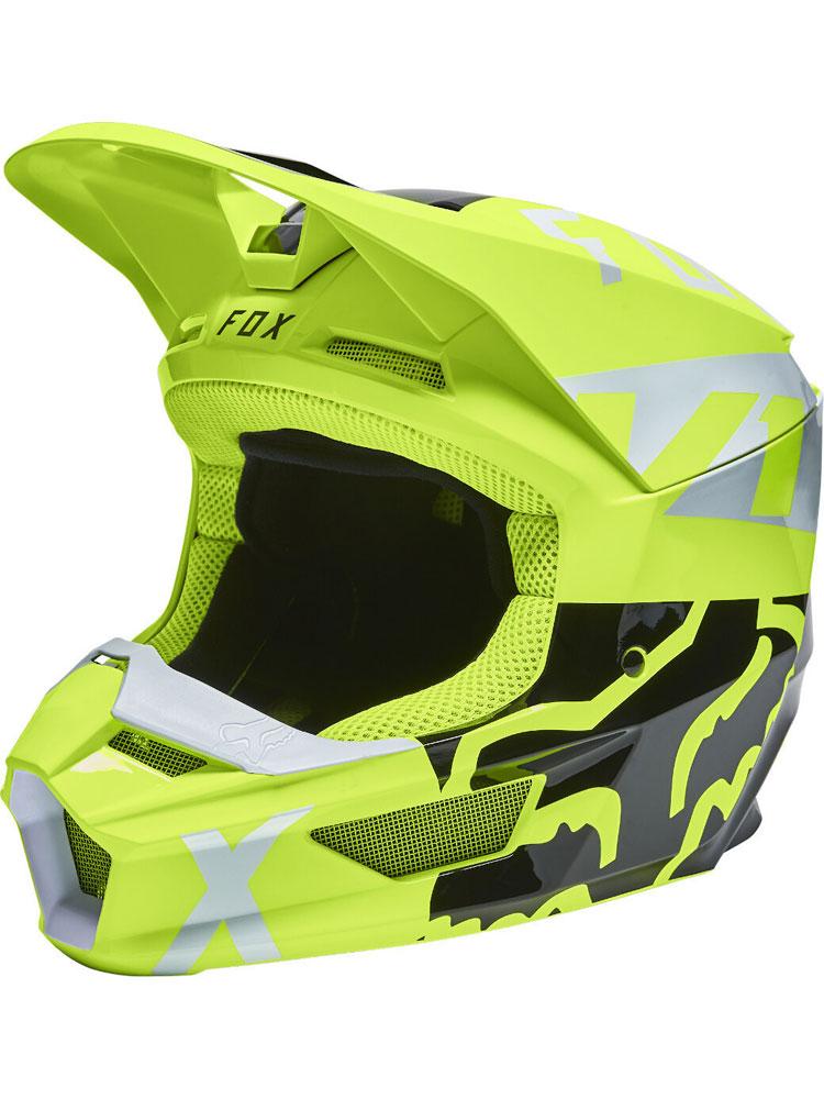 Мотошлем Fox V1 Skew Yellow/Fluo (ID#1670795887), цена: 8370 ₴, купить ...