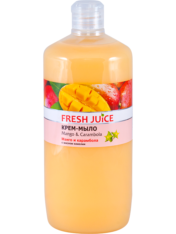 Рідке крем-мило Mango&Carambola 1000 мл Fresh Juice, фото 1