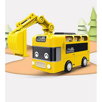 Музичний автобус (світло, звук, функціональні кнопки, ковш, що знімається, в коробці) 265-2