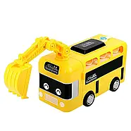 Музичний автобус (світло, звук, функціональні кнопки, ковш, що знімається, в коробці) 265-2, фото 2