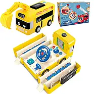 Музичний автобус (світло, звук, функціональні кнопки, ковш, що знімається, в коробці) 265-2, фото 4