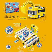 Музичний автобус (світло, звук, функціональні кнопки, ковш, що знімається, в коробці) 265-2, фото 5