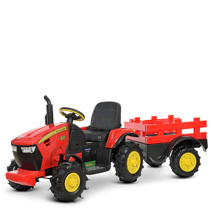 Дитячий електромобіль Трактор Bambi M 4619ABLR-3 одномісний Червоний, фото 1