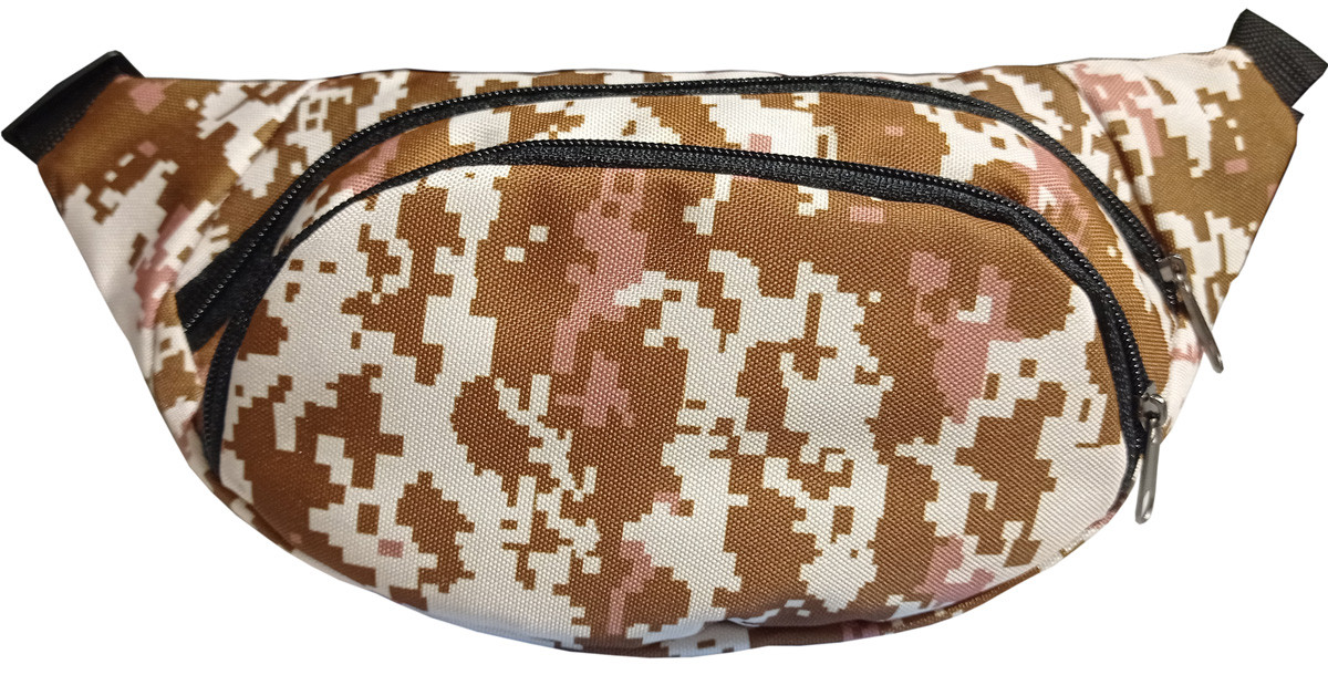 Сумка-бананка Піксель коричнева S000199, фото 1