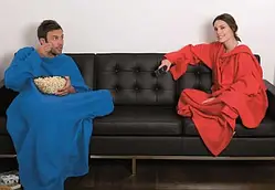 Зігрівальна ковдра плед Snuggie халат із рукавами для читання, руплед снаггі теплий флісовий