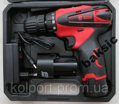 Шуруповерт акумуляторний Edon CF-1202, 12V