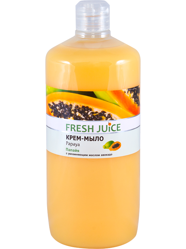 Рідке крем-мило зі зволожувальним молочком авокадо Papaya 1000 мл Fresh Juice