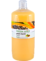 Жидкое крем-мыло с увлажняющим молочком авокадо Papaya 1000мл Fresh Juice