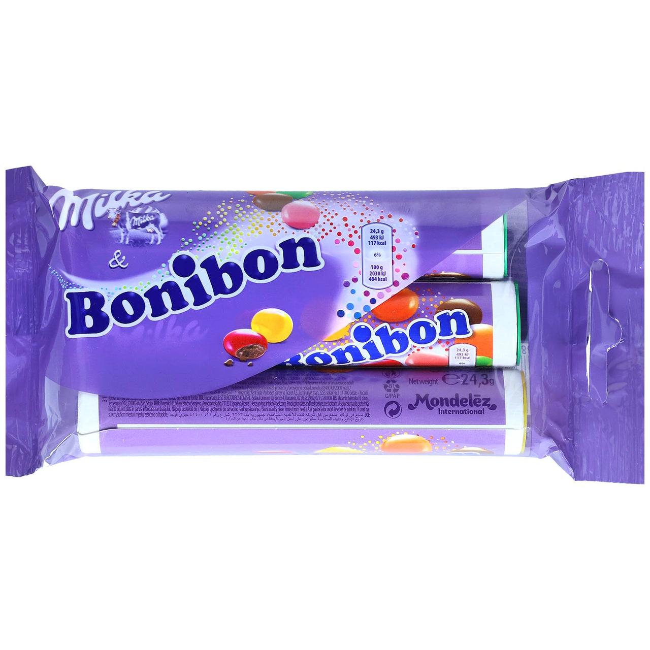 Шоколадне драже Milka & Bonibon 3x24,3г