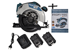 Акумуляторна циркулярна пила PROFI-TEC CSP36V POWERLine (аналог Makita DKP180Z) (2 акк по 5 Ач + зарядне)