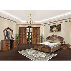 Спальня модульна з художнім друком Кармен Нова піно горіх з шафою