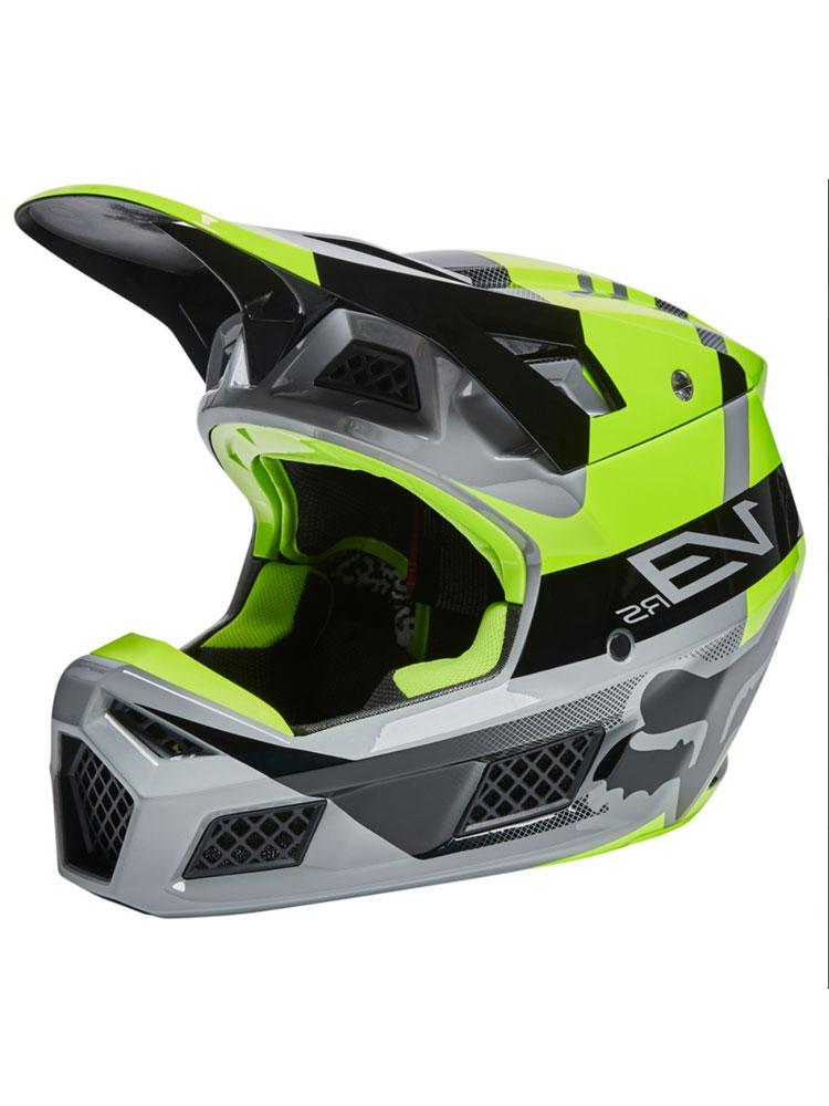 Мотошолом Fox V3 RS Riet Black/Yellow