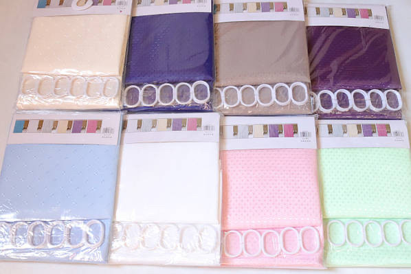 Штора для ванної однотонна, фото 1