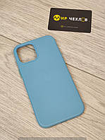 Кожаный чехол Leather Case (AA) with MagSafe для Apple iPhone 12 Pro Max (6.7") (Blue) 55252