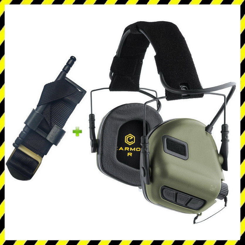 Навушники стрілкові Активні Opsmen Earmor M31 Green + Джгут / Турнікет, фото 1