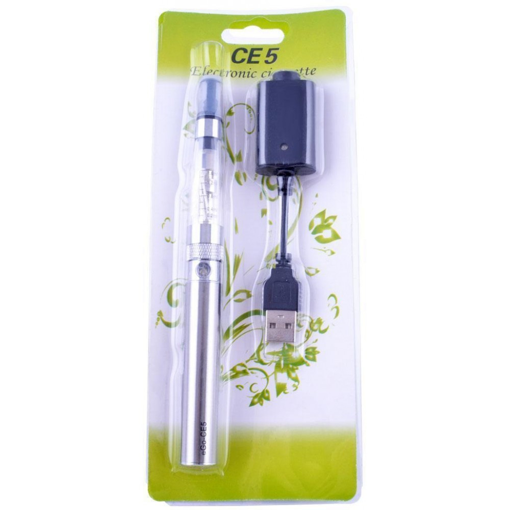 Електронна сигарета CE-5, 650 mAh (блістерна упаковка) №609-39 Silver