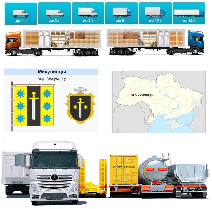 Вантажоперевезення із Микулинців у Микулинці