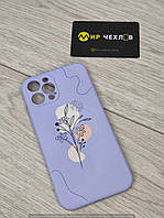 Чохол WAVE Minimal Art Case iPhone with MagSafe 12 Pro Max (light purple/flower)