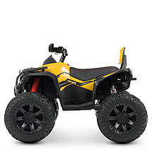 Дитячий електромобіль квадроцикл M 4795EBLR-6 45W музика TF/MP3/USB Жовтий, фото 5